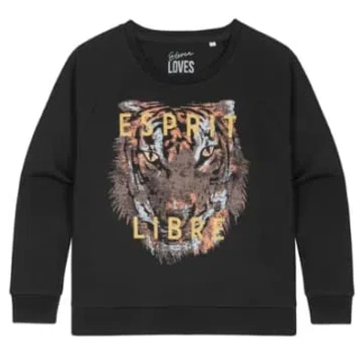 Eleven Loves Esprit Libre Tiger Sweatshirt In White