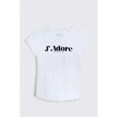 Eleven Loves J'adore T Shirt In White