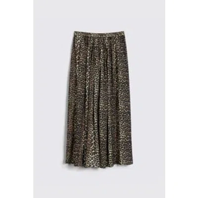 Eleven Loves Sally Leopard Print Skirt In Red