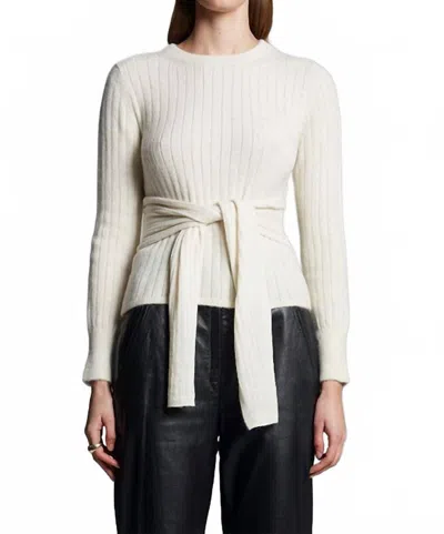 Eleven Six Alaiya Sweater Top In Ivory In Multi