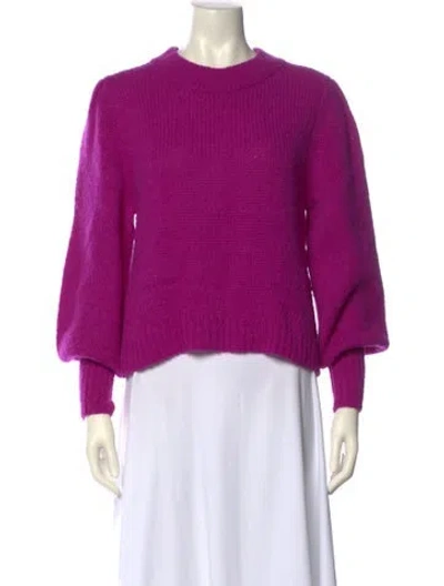 Pre-owned Eleven Six Alpaca Crew Neck Sweater In Pink
