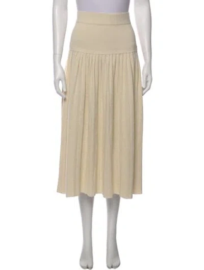 Pre-owned Eleven Six Alpaca Midi Length Skirt W/ Tags In Neutral