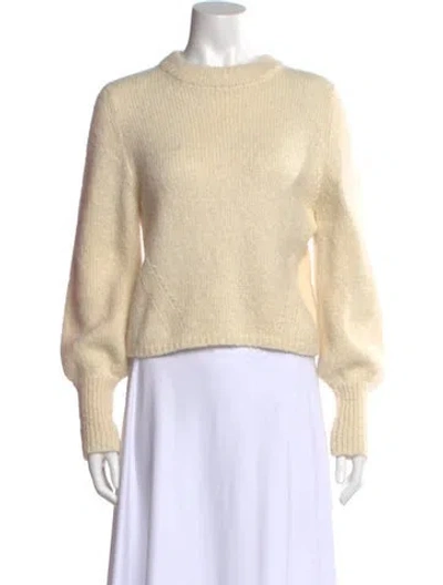 Pre-owned Eleven Six Alpaca Mock Neck Sweater In Neutral