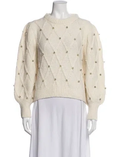 Pre-owned Eleven Six Alpaca Patterned Sweater In Neutral