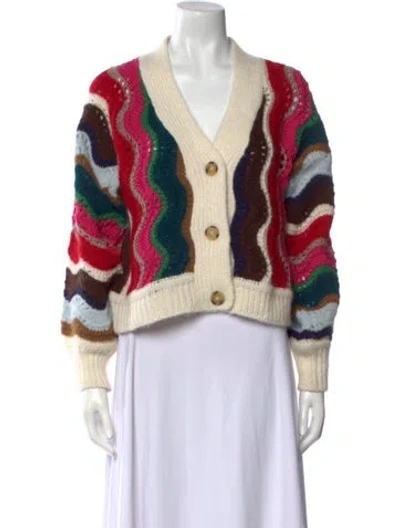 Pre-owned Eleven Six Alpaca Printed Sweater In Neutral