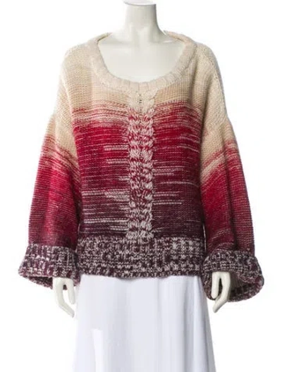 Pre-owned Eleven Six Alpaca Striped Sweater In Multi