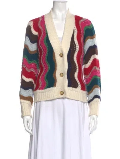 Pre-owned Eleven Six Alpaca Striped Sweater In Multi