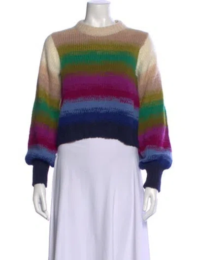 Pre-owned Eleven Six Alpaca Striped Sweater In Multi