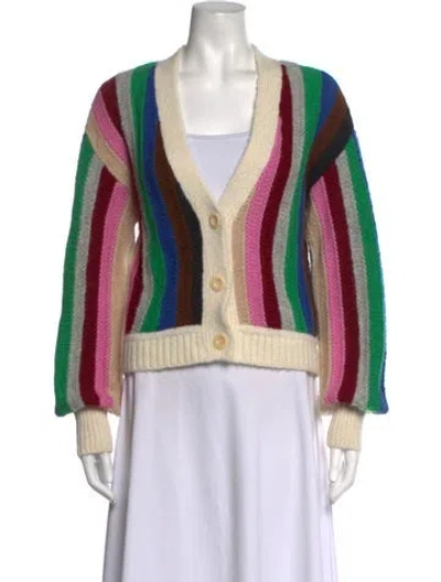 Pre-owned Eleven Six Alpaca Striped Sweater In Multicolor