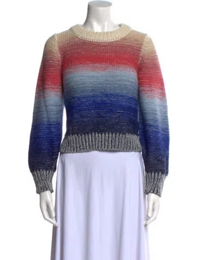 Pre-owned Eleven Six Alpaca Striped Sweater In Neutral