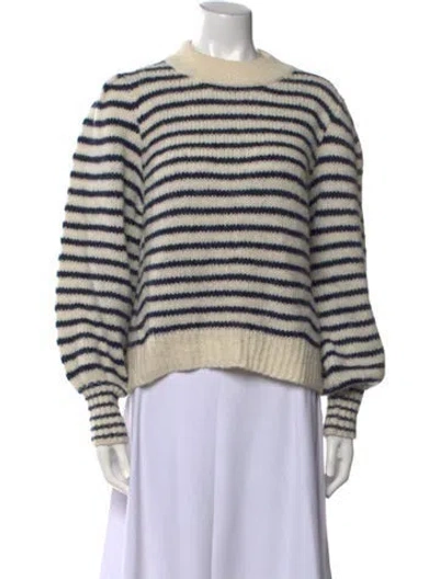 Pre-owned Eleven Six Alpaca Striped Sweater In Neutral