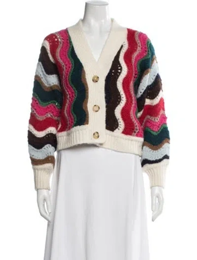 Pre-owned Eleven Six Alpaca Striped Sweater In Neutral