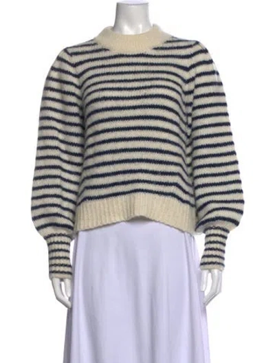 Pre-owned Eleven Six Alpaca Striped Sweater In Neutral