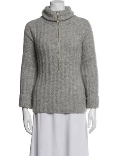Pre-owned Eleven Six Alpaca Turtleneck Sweater In Grey