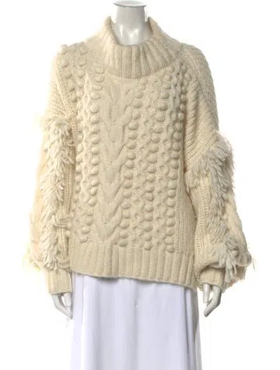 Pre-owned Eleven Six Alpaca Turtleneck Sweater In Neutral