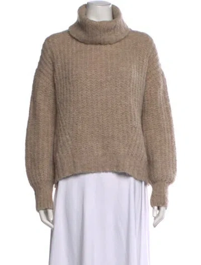 Pre-owned Eleven Six Alpaca Turtleneck Sweater In Neutral