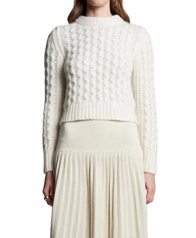 Eleven Six Amara Mock Neck Sweater In Ivory In White