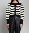 Eleven Six Women's Anna Cropped Seersucker-knit Alpaca-blend Cardigan In Multi