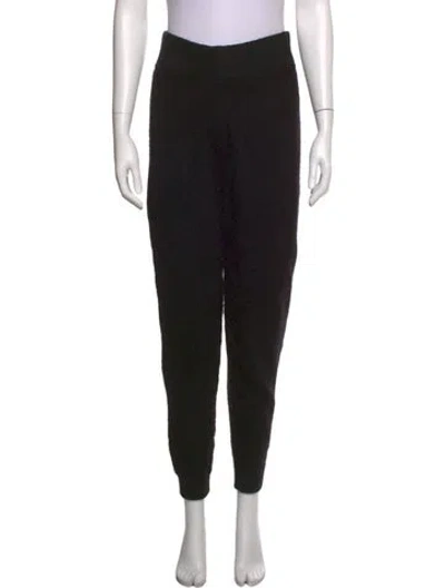 Pre-owned Eleven Six Baby Alpaca Straight Leg Pants In Black