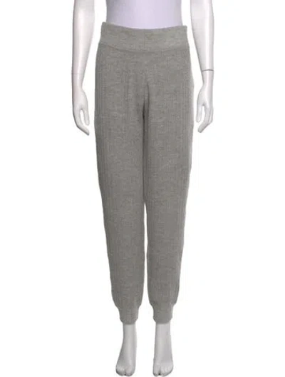 Pre-owned Eleven Six Baby Alpaca Straight Leg Pants In Grey