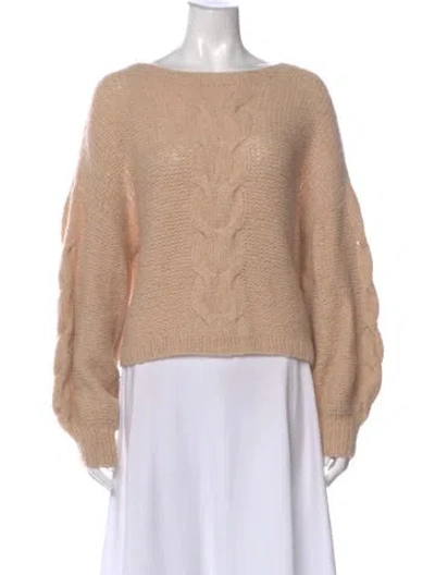 Pre-owned Eleven Six Bateau Neckline Sweater In Neutral