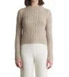 Eleven Six Carly Round Neck Sweater In Oatmeal In Neutral