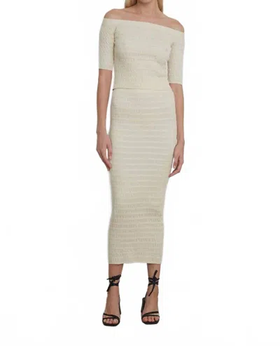 Eleven Six Carrie Tube Skirt In Ivory In Neutral