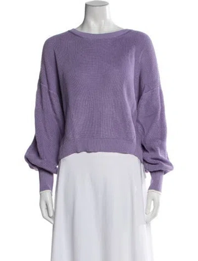 Pre-owned Eleven Six Crew Neck Sweater In Purple