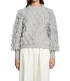 Eleven Six Hally Crewneck Sweater In Grey In Multi