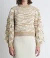 Eleven Six Jemi Sweater In Ivory & Pale Camel In Multi