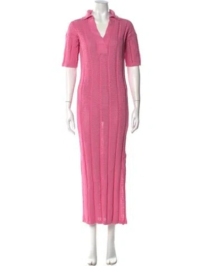 Pre-owned Eleven Six Long Dress In Pink