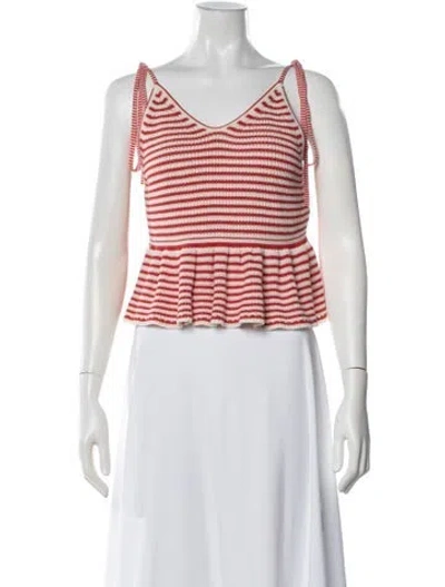Pre-owned Eleven Six Mali Striped Cami Striped Crop Top In Multi