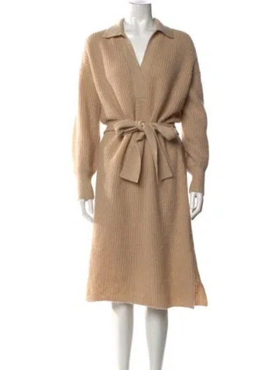 Pre-owned Eleven Six Midi Length Dress In Neutral