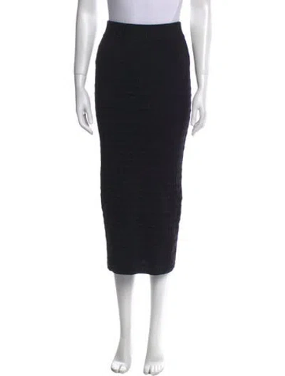Pre-owned Eleven Six Midi Length Skirt In Black