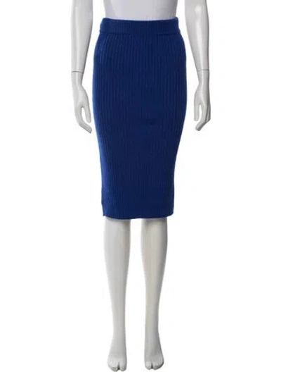 Pre-owned Eleven Six Midi Length Skirt In Blue