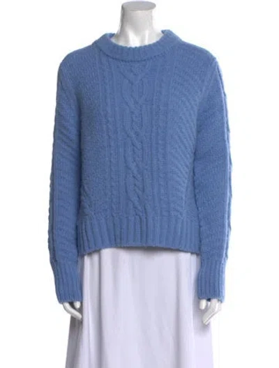 Pre-owned Eleven Six Mock Neck Sweater In Blue