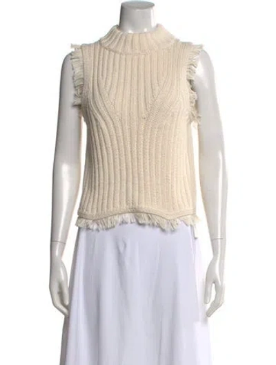 Pre-owned Eleven Six Mock Neck Sweater In Neutral