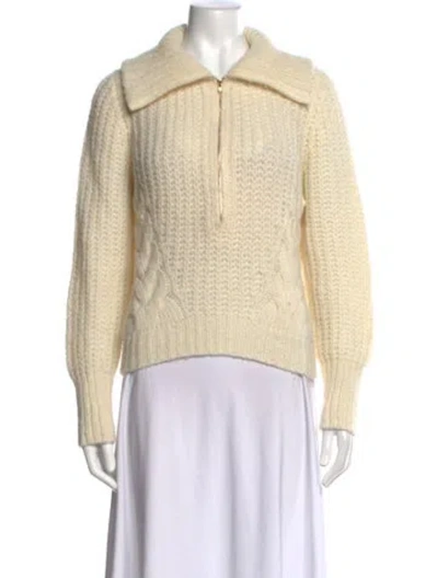 Pre-owned Eleven Six Mock Neck Sweater In Neutrals
