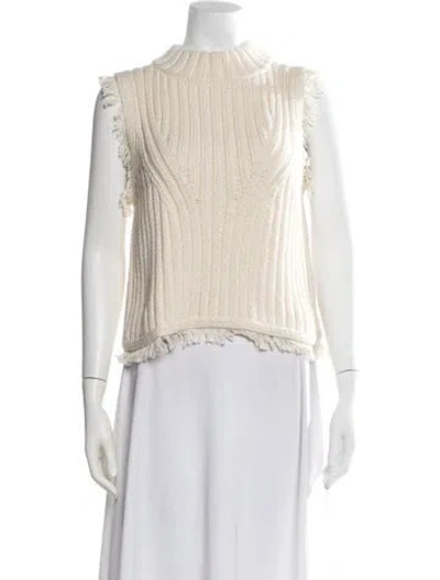 Pre-owned Eleven Six Mock Neck Sweater W/ Tags In Neutral