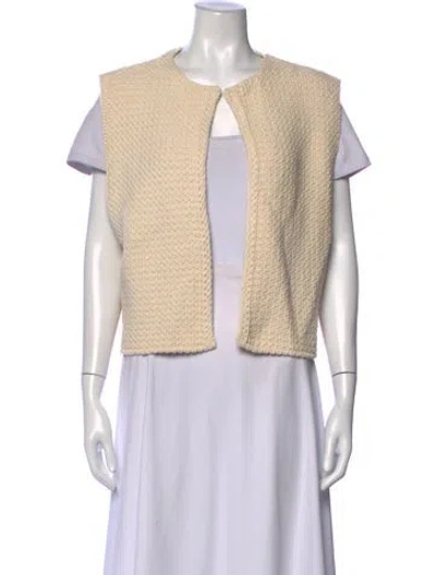 Pre-owned Eleven Six Open Front Sweater In Neutrals