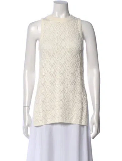 Pre-owned Eleven Six Patterned Crew Neck Top W/ Tags In Neutral