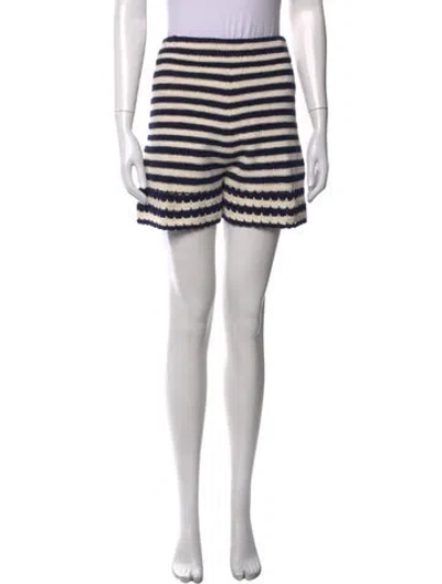 Pre-owned Eleven Six Striped Mini Shorts In Multicolor