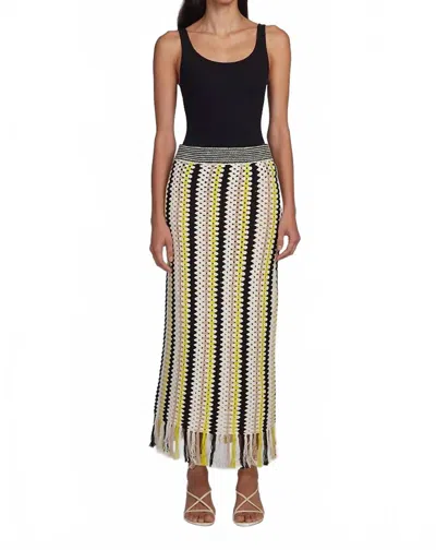 Eleven Six Taylor Crochet Skirt In Multi In White