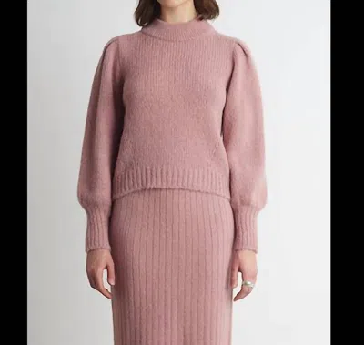 Eleven Six The Kate Sweater In Mineral Pink In Multi