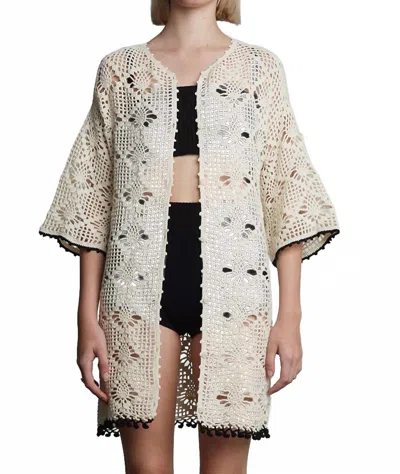 Eleven Six Violet Crochet Cover Up In Ivory In White