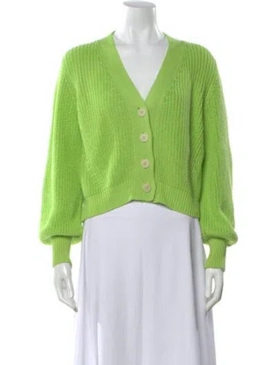 Pre-owned Eleven Six V-neck Sweater In Green