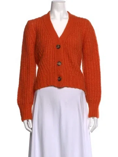 Pre-owned Eleven Six V-neck Sweater In Green