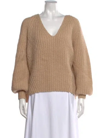 Pre-owned Eleven Six V-neck Sweater In Neutral