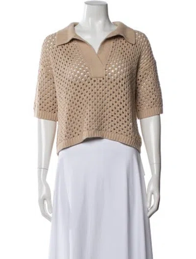 Pre-owned Eleven Six V-neck Sweater In Neutrals