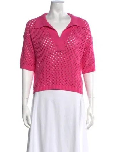 Pre-owned Eleven Six V-neck Sweater In Pink